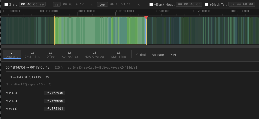 In/out marking and subclip export